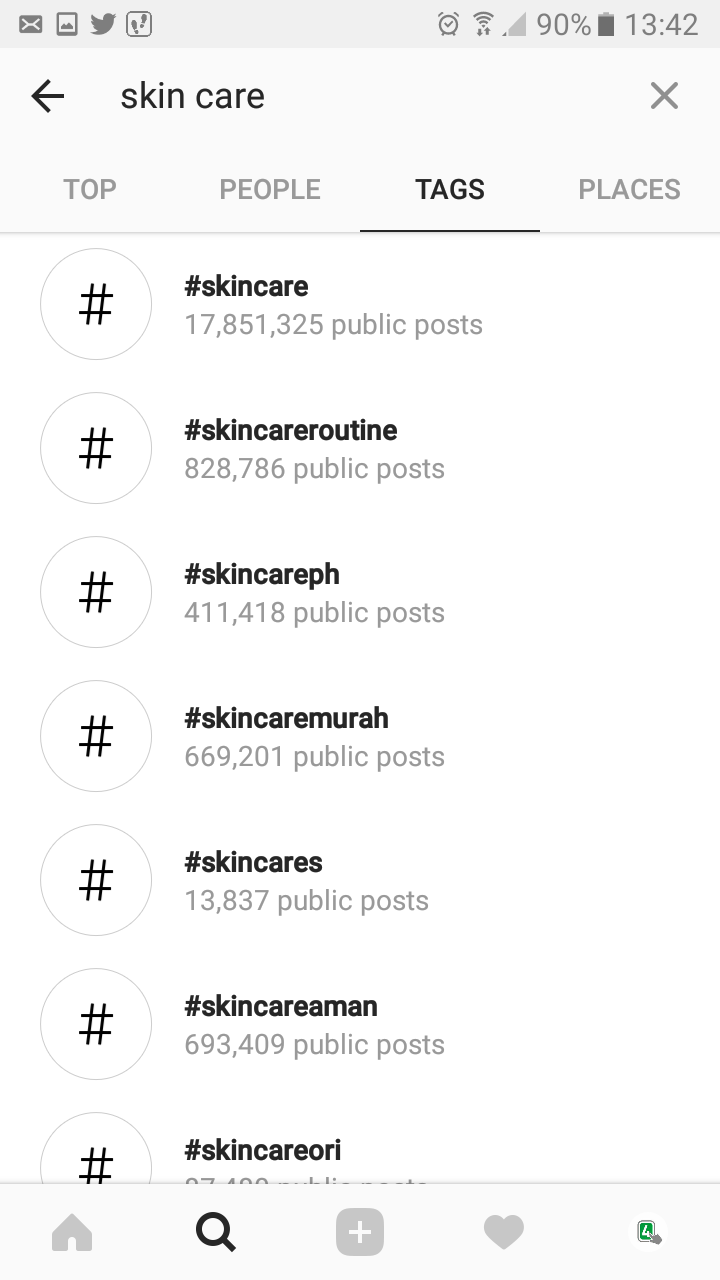 instagram search suggestions