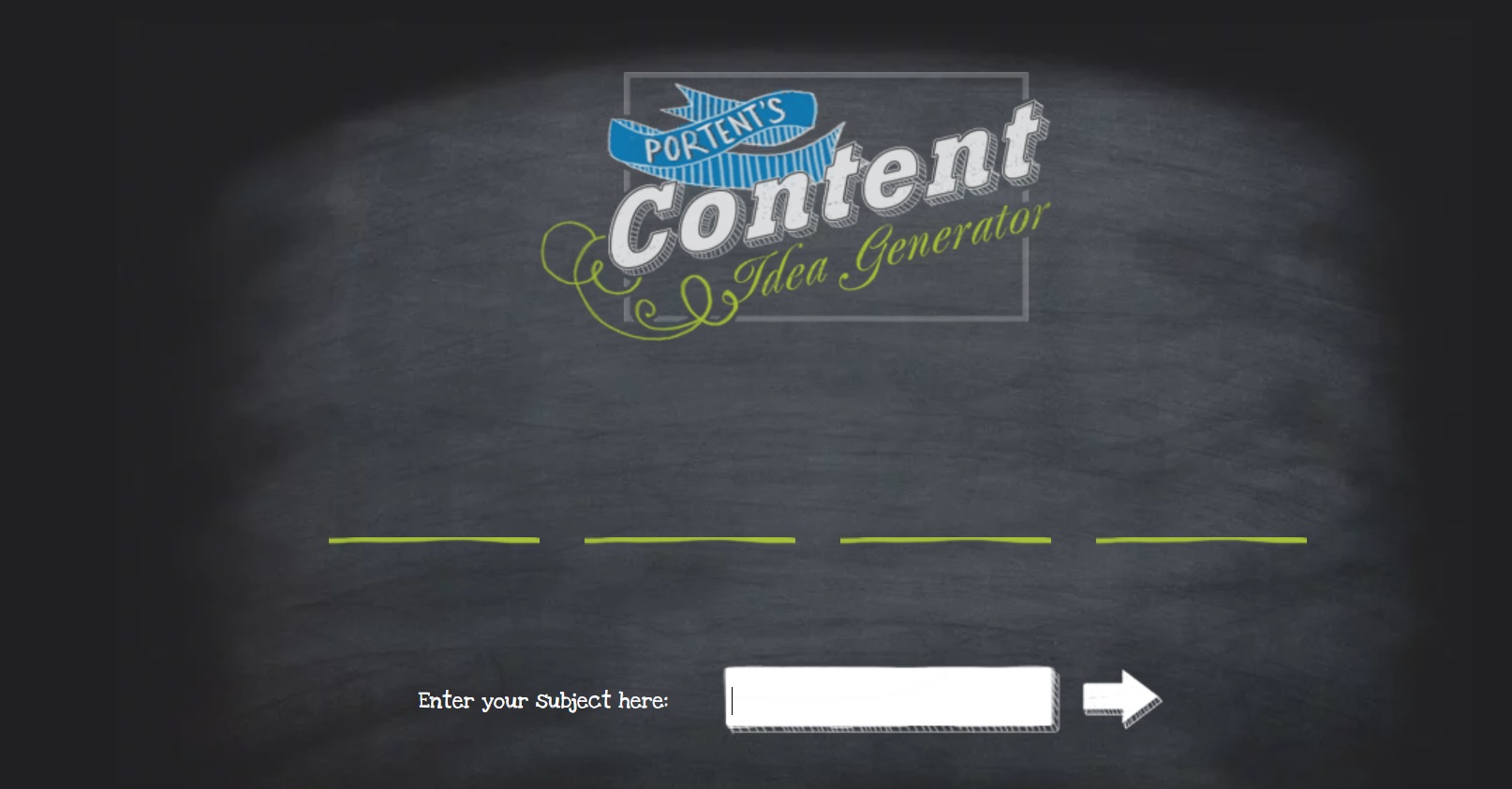 Portent Content Idea Generator - Idunn | Drive. Engage. Convert.